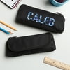 Personalized Blue Camo Black Pencil Case