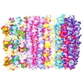 thumbnail image 4 of 12 Pack Thickened Hawaiian Leis Floral Necklace for Hula Dance Luau Party, Party Favors Celebrations and Decorations, 4 of 7