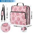 thumbnail image 2 of FORMRS Zipper Binder with Shoulder Strap 2-inch Ring 500 Sheet Capacity File Bag, Phones and Hearts, 2 of 5