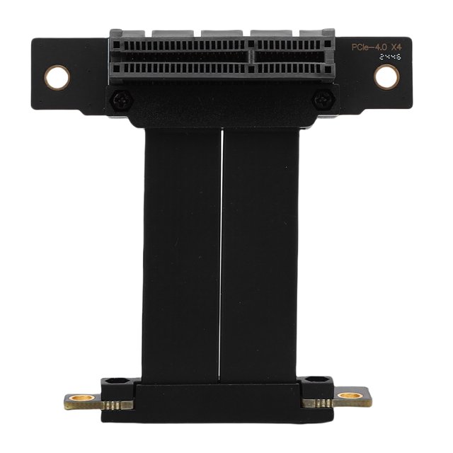 PCIe 4.0 GPU Extension Cable Riser Card, 90 Degree Flexible 8GBps High Speed Backward for PC Cases Servers Gaming Systems