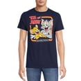 thumbnail image 2 of Tom and Jerry Men's T-Shirt Frenemies Forever Authentic Merch Short Sleeve Tee (Small, Navy), 2 of 3