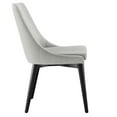 thumbnail image 3 of Modway Viscount Performance Velvet Dining Chair in Light Gray, 3 of 8
