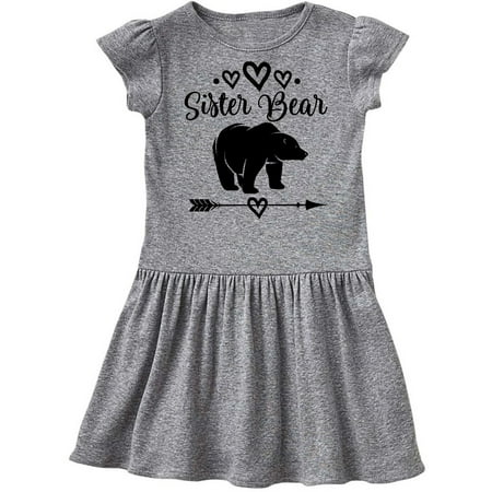 

Inktastic Sister Bear Native Arrow Gift Toddler Girl Dress