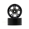 thumbnail image 3 of Juego de 4 llantas de metal Yashi 110 mm para coche RC Crawler Axial SCX10 TRX 1/10 color negro, 3 of 5