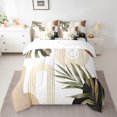 thumbnail image 2 of Homewish Rustic Boho Bohemain 7-Piece Twin Bedding Sets,Modern Aesthetic Artistic Bedding Comforter Set,Gold White Brown Sheet Sets For Teens,Ultra Soft Home Decor Reversible, 2 of 8