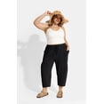 thumbnail image 5 of CASSIE LIZ Plus Size Pants Summer Womens Wide Leg Knit Palazzo Pants Lounge Ladies Casual Drawstring Harem Fall Solid Pants with Pocket (XL-5XL), 5 of 8