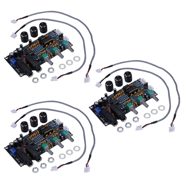 3X PT2399 Digital Microphone Amplifier Board Reverberation Karaoke Reverb Amplifier NE5532 Pre-Amplifier Tone Board,3pcs PT2399 Digital Microphone Amplifier Board 6pcs Audio Cable,Black