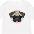 thumbnail image 4 of Inktastic Cute Pug Puppy Dog Boys or Girls Long Sleeve Toddler T-Shirt, 4 of 5