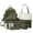 149-GN2, variant on Utility Color Block 5 Piece Backpack Set Multi Compartment Adjustable Buckle Waterproof for Ages 6rd 7th 10th 12th Back To School Travel Bookbag Kit