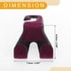 thumbnail image 4 of Gancho para Reposacabezas de Asiento de Automóvil Universal 2 Pcs, ABS Resistente, Rojo Rosa, 4 of 7
