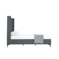 thumbnail image 5 of Manhattan Comfort Promenade Twin-Size Bed from Solid Wood in Gray, 5 of 7