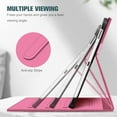 thumbnail image 4 of Fintie Case for Samsung Galaxy Tab S10 Lite/ S10 FE/ S9 FE 5G 10.9 Inch/Tab S9 11 Inch, Multi-Angle Viewing Protective Cover with Pocket, Auto Sleep/Wake, Glittering Pink, 4 of 8