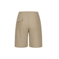 thumbnail image 6 of Shorts for Men Summer Casual Shorts Solid Color Mens Shorts Elastic Waist Mens Shorts Athletic Lightweight Shorts with Pocket, Beige-XL, 6 of 7