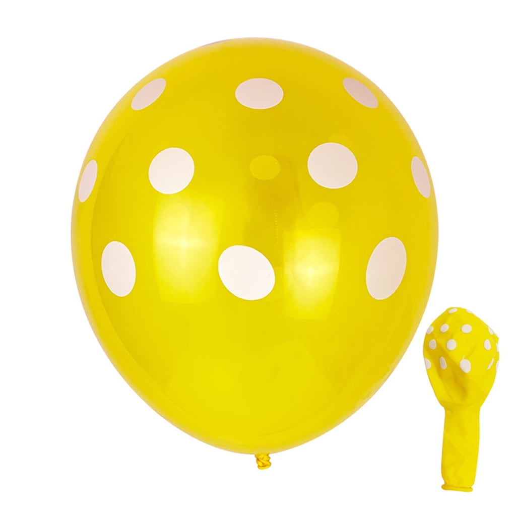 Balloon with White Dots Isolated Stock Photo - Image of balloon, dots:  133406744