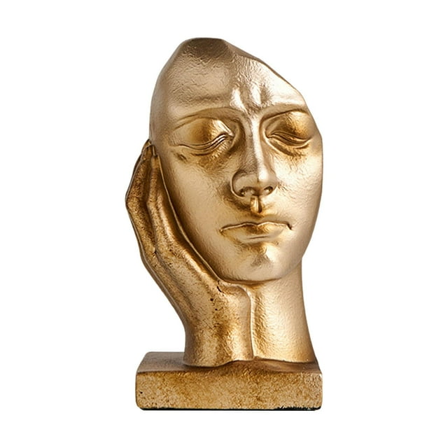 Decorativo estatua de personaje de bookend termina el ornamento soporte de libros de libros para el escritorio decoración de la oficina del dormitorio Mano izquierda