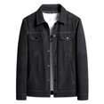 thumbnail image 4 of Bxsruta Mens Casual Button Down Shirt Jacket Long Sleeve Outerwear with Pockets, 4 of 5