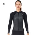 thumbnail image 3 of DIVE SAIL Diving Suit 2MM Long-sleeve Short Pants Wetsuit Rash Guards Exquisite Craftsmanship Cool Body Feeling Snorkel Suits female shirt S, 3 of 6