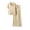 Beige D, variant on Women's Ice Silk Homewear Elbow Sleeve Shirt with Wide Leg Pants Two Piece Suit Pajamas Loose Homewear