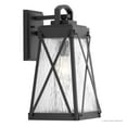 thumbnail image 7 of Urban Ambiance Luxury Coastal Outdoor Wall Light, Size: 15-3/4"H x 8-3/8"W, with Transitional Style Elements, Midnight Black Finish and Clear Water Shade, UHP1053, 7 of 7