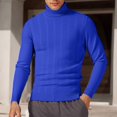 thumbnail image 2 of uikmnh Fall Sweaters Winter High Neck Sweater Coat Slim Fit Jacquard Knit Pullover Warm Turtleneck Top for Cold Weather Casual Outing Mens Sweaters Size:M, 2 of 4