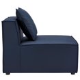 thumbnail image 4 of Modway Saybrook Fauteuil Sans Accoudoirs pour Patio Extérieur, Rembourré en Tissu, Bleu Marine, 4 of 6