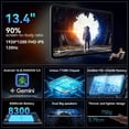 thumbnail image 3 of OSCAL 2026 13.4" AI Tablet, Android 16, 24GB RAM 256GB ROM, 1TB Expand, T7280 Octa-Core CPU, 8+16MP Camera, 8300mAh, 5G Wifi, Gemini Al Tablet with Keyboard & Mouse, Blue, 3 of 11