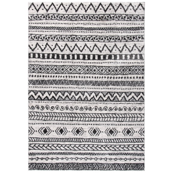 SAFAVIEH Tunisia Collection TUN735A Ivory / Black Rug