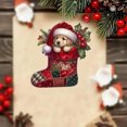 thumbnail image 5 of Clearance Christmas Decoration! Christmas Stocking Cute Dog And Kitty Decoration Pendant Acrylic Flat Christmas Pendant Car Rearview Mirror Pendant Christmas Tree Decoration 2pcs, 5 of 6