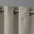 thumbnail image 3 of Exclusive Home Sateen Twill Woven Room Darkening Blackout Grommet Top Curtain Panel Pair, 52"x63", Stone, 3 of 6