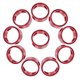 thumbnail image 1 of Hebilla de cuerda para tienda de campaña, 10 unidades, hebillas fiables, impermeables, para acampar, accesorios de aleación de aluminio, color rojo, 1 of 6