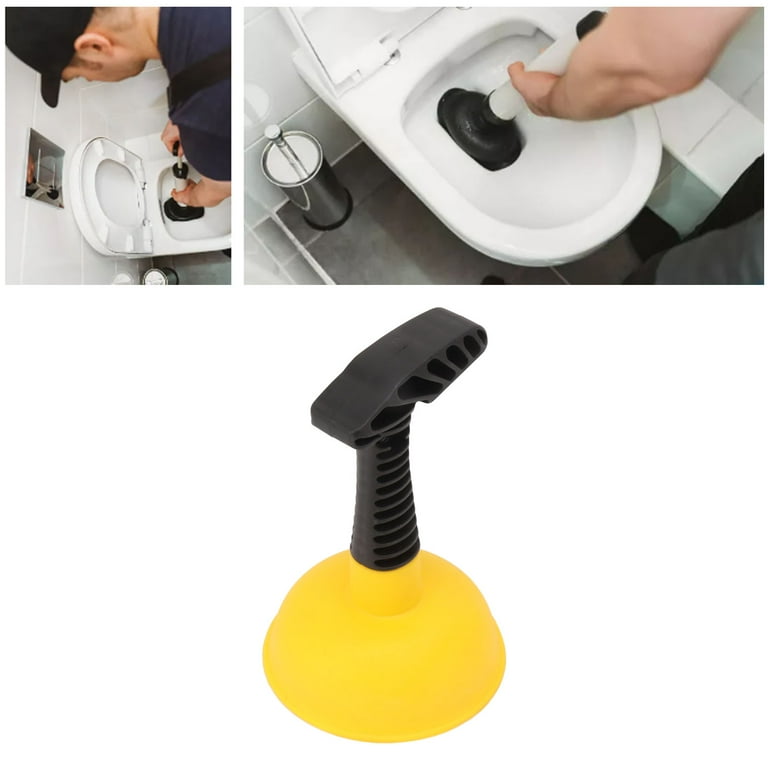 Small Compact Sink Plunger with Ergonomic Handle, 1-pack