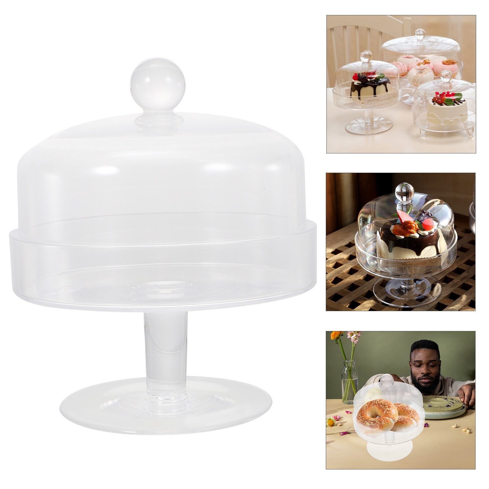 Cake plate with dome Cake Stand with Cover Dome Transparent Cake Dome