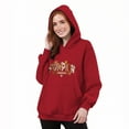 thumbnail image 6 of Taqqpue Plus Size Hoodies for Women Casual Printed Drawstring Hooded Sweatshirt Fall Winter Long Sleeve Tops Loose Fit Y2K Oversized Hoodie Pullover with Pockets, 6 of 6