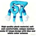 thumbnail image 2 of Steal a Brainrot 67 Plush, Italian 67 Brainrot Six Seven,67 Cushion Pillow 10 inch Blue Style (6 7), 2 of 9