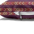 thumbnail image 4 of Abstract Pet Bed, Vintage Repeating Motif with Vertical Order Direction Pointers Pattern, Resistant Pad for Dogs and Cats Cushion with Removable Cover, 24" x 39", Plum and Burnt Sienna, by Ambesonne, 4 of 4