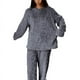 thumbnail image 1 of Conjunto de pijama cálido y grueso para mujer, pantalones de manga larga de felpa, traje de terciopelo, ropa térmica para el hogar, invierno, 2 piezas, 1 of 4