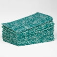 thumbnail image 2 of Vargottam Designer Cotton Canvas Napkins - Set of 12, 20-Inch, Refreshing Green Tone Botanical Vine Print, Durable & Absorbent Cloth Napkins for Dining, Parties, and Home Decor - Machine Washable, 2 of 7