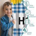 thumbnail image 3 of Blackout Kids Curtains,Home Sunflowers Blue Check Childrens Insulated Curtains Set Of 2,Bedroom Essentials,Toddler Room Decor 52x63in(132x160cm), 3 of 4