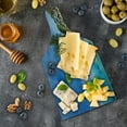 thumbnail image 5 of Lake Cutting Board, Clear Dreamy Sky over Inland Creek Surrounded by Land Liquid Surface of Earth Print, Tempered Glass Cutting and Serving Board, Wine Bottle Shape, Blue Grey, by Ambesonne, 5 of 5