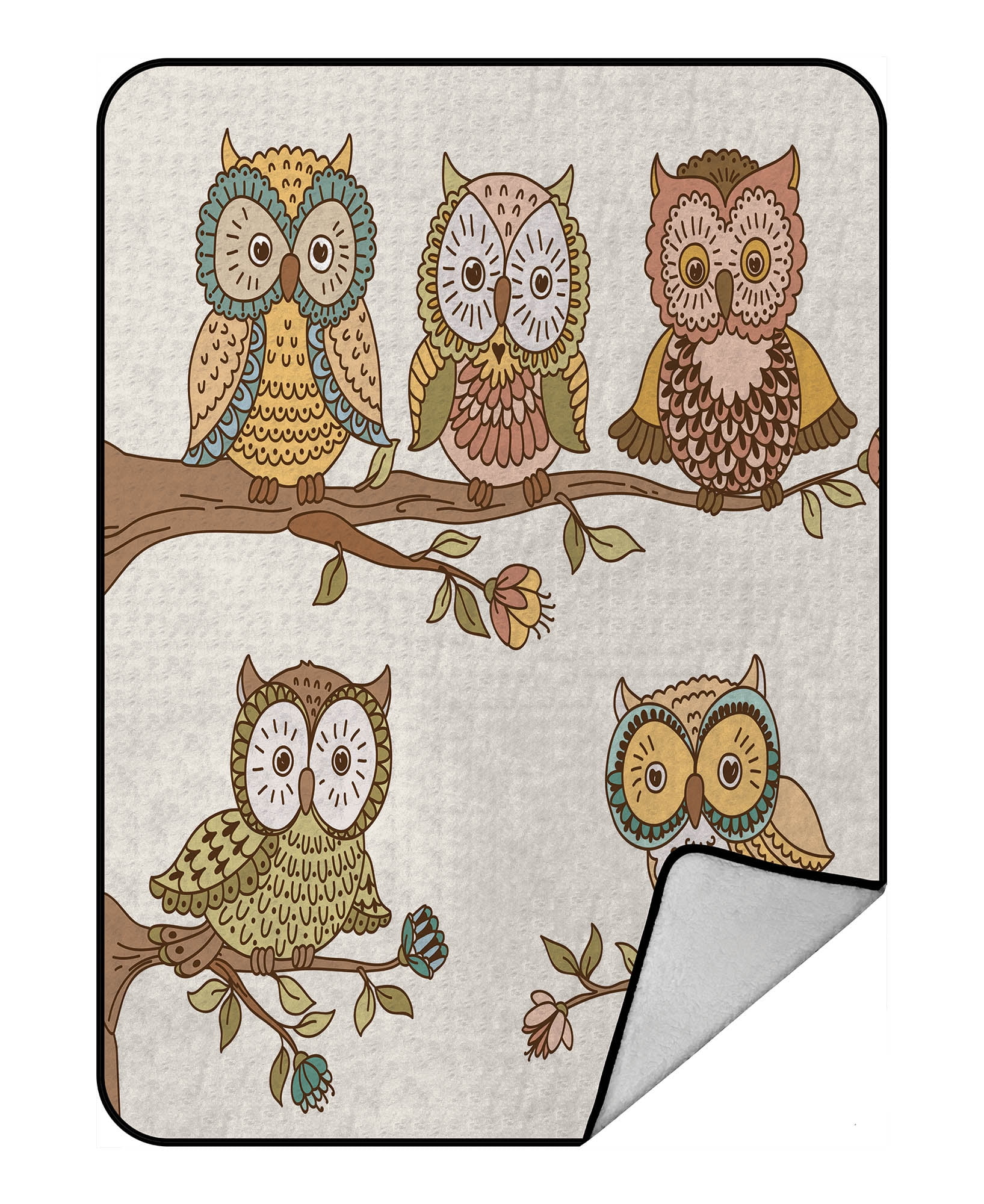Autumn Owls Quilted Blanket NCU0NT058 main image 1