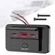 thumbnail image 4 of Cargador USB para coche de 12 V/24 V con toma de carga rápida para embarcaciones y motocicletas Luz roja, 4 of 6
