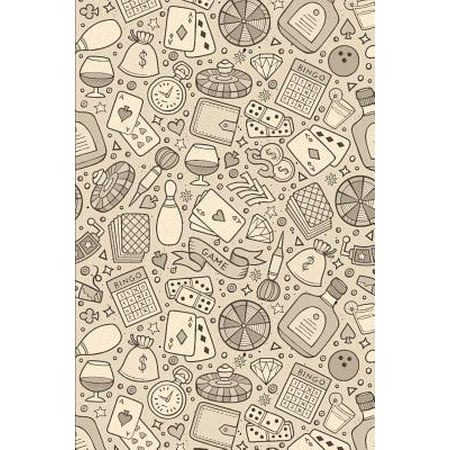 Casino Pattern Gambling Luck Money Jackpot 18: Blank Lined Journal for Gamblers and Slot Machine Lovers