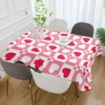 thumbnail image 6 of Valentines Day Hearts Fabric Rectangle Tablecloth - Waterproof and Wrinkle-Resistant Table Cloth 54x72 Inch Table Cover for Indoor & Outdoor Dining House Decor, 6 of 7