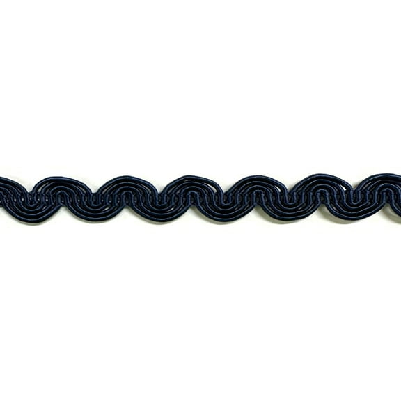 1/2" Large Scroll Braid Gimp Trimming - 12 Yards! - Color: Navy
