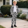 thumbnail image 6 of Whosucclay Zebra Kids Formal Outfit, Polyester Fabric Boys Suit for Wedding Photograph Graduation, One Button Elastic Waist Elastic Waistband, 6 of 10