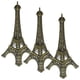 thumbnail image 4 of 3 piezas de Torre Eiffel, modelo de Torre Eiffel, estatua metálica, figura arquitectónica artesanal para recuerdo, 4 of 4
