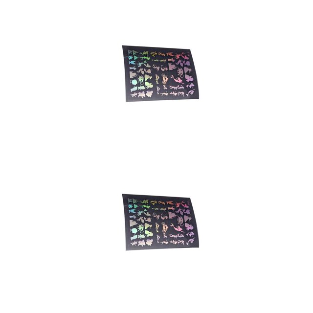 Matsuzay Pegatinas transparentes, accesorios de bricolaje, suministros de arte, calcomanías para diario, manualidades coloridas, Kits de álbumes de dibujos animados 3 2piezas Matsuzay CBP351581
