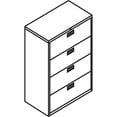 thumbnail image 3 of HON 4 Drawers Lateral Lockable Filing Cabinet, Gray, 3 of 6