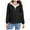 Black, variant on Bmisegm Women Fashion Solid Hooded Windbreaker Long Sleeve Thin Coat Casual Windbreaker Jacket Winter Coats for Women Red XL