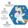 thumbnail image 4 of Bingfone Vintage Cool Unicorn Star Golden Leather Drinks Coasters With Set Of 6,Suitable For Home Kitchen,Coffee Cup Coasters Home Gift, 4 of 9